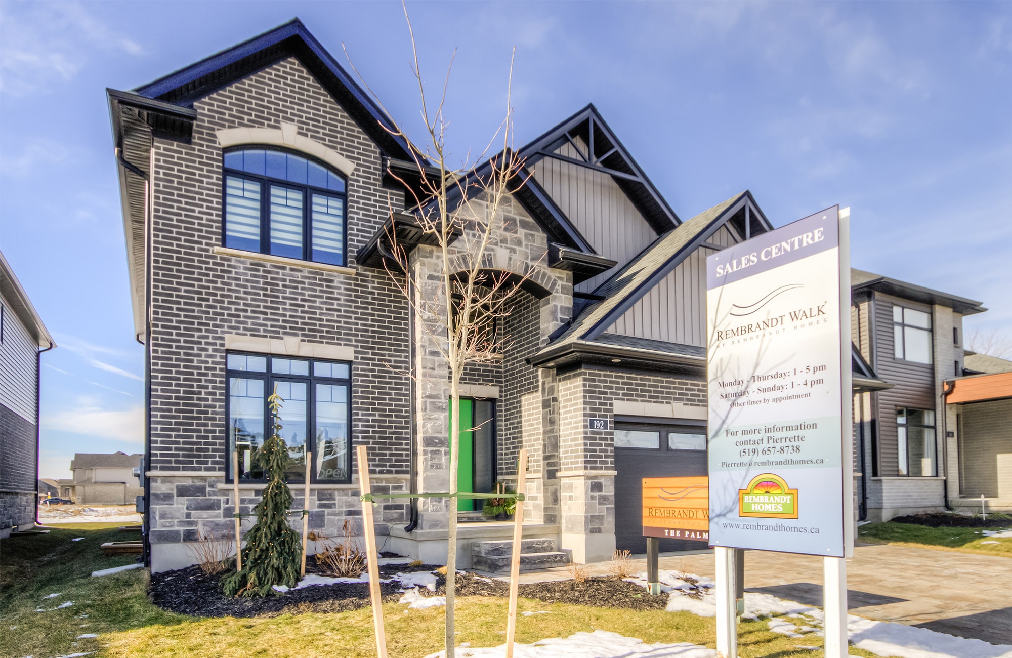 Front of Rembrandt Walk model home