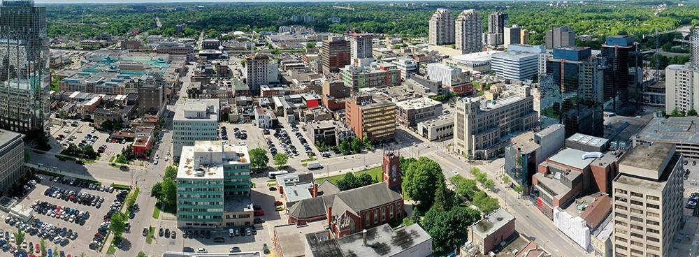 Aerial view of London