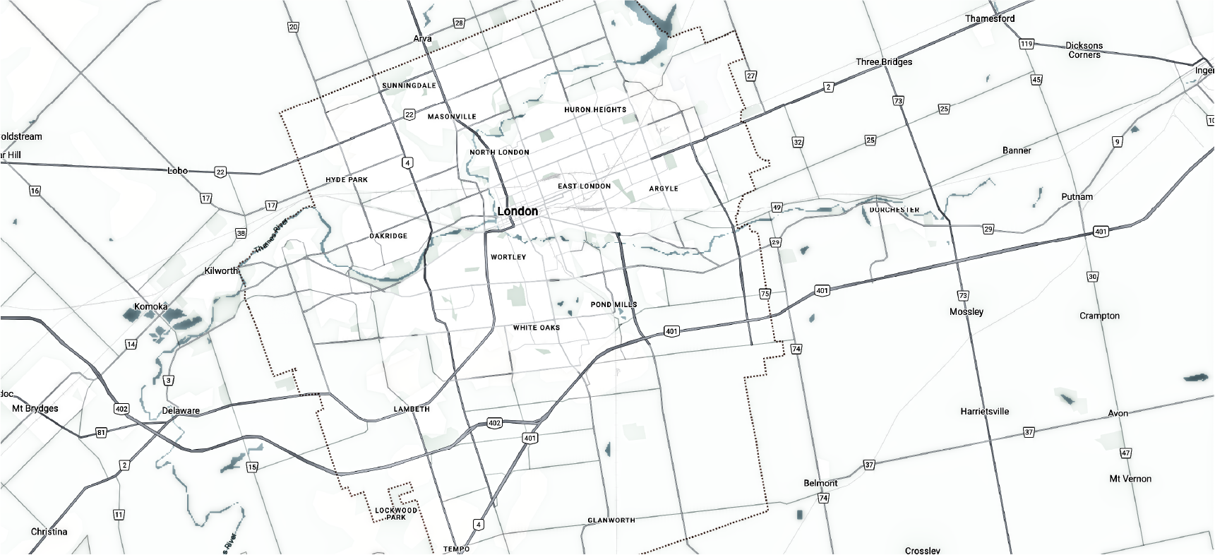 Map of Rembrandt communities across London